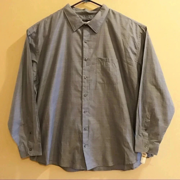 Van Heusen NWT Traveler Button Front Plaid Shirt - Picture 1 of 9